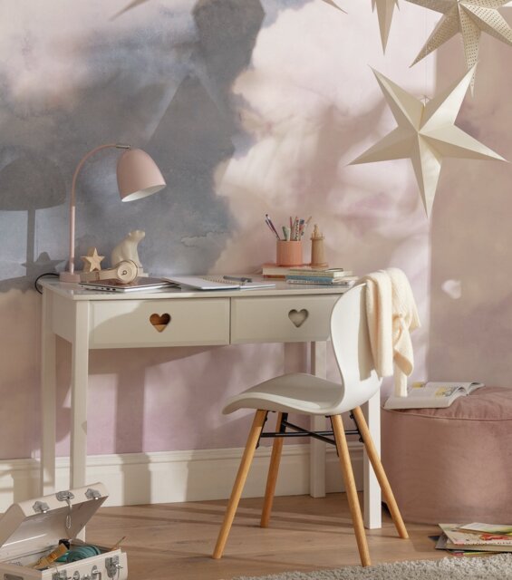 Argos Home Kids Mia 2 Drawers Desk - White - image 1