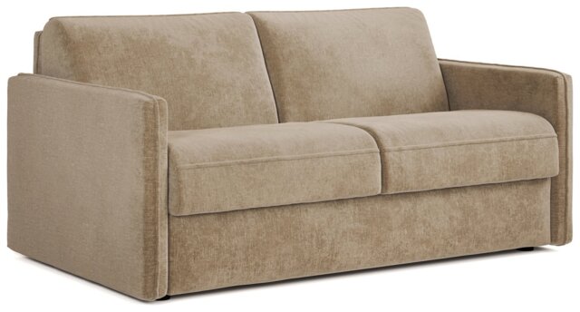 Jay-Be Slim Fabric 3 Seater Sofa Bed - Stone - image 1