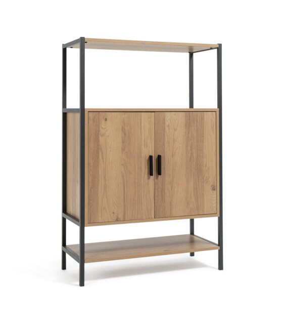 Argos Home Loft Living 2 Door Cabinet - Oak - image 1