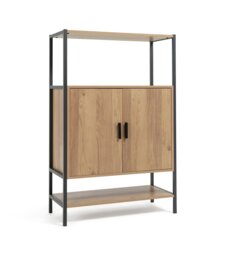 Argos Home Loft Living 2 Door Cabinet - Oak - thumbnail 1