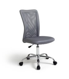 Argos Home Reade Mesh Office Chair - Grey - thumbnail 1