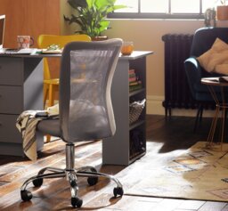 Argos Home Reade Mesh Office Chair - Grey - thumbnail 2