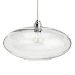 Habitat Clear Glass Easy Fit Lampshade - 35cm - thumbnail 1
