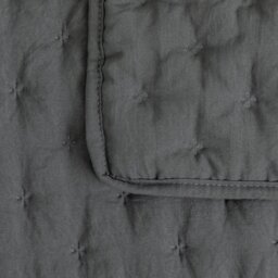 Argos Home Pinsonic Bedspread - Charcoal - 200x220cm - thumbnail 2