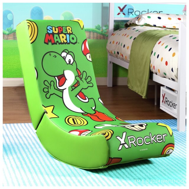 X Rocker Power Up Edition Junior Gaming Chair - Yoshi - image 1