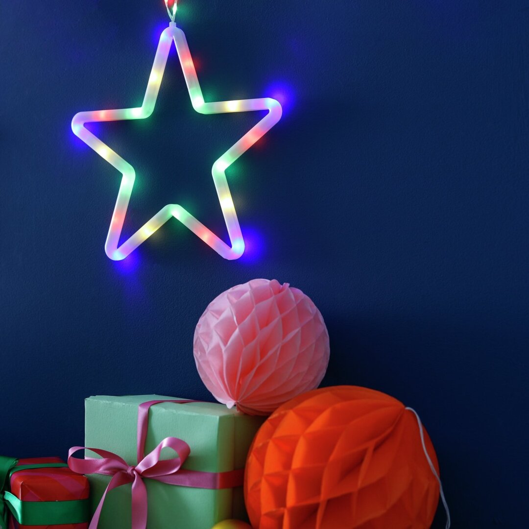 Argos Home 144 Neon Effect LED Christmas Star String Lights by
