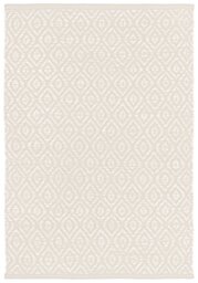 Argos Home Geometric Ivory Cotton Flatweave Rug - 80x110cm - thumbnail 2