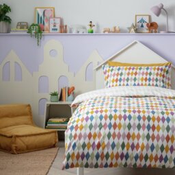 Habitat Harlequin Print Kids Bedding Set - Double - thumbnail 1