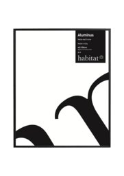 Habitat Aluminus Black Metal Picture Frame - 40X50cm