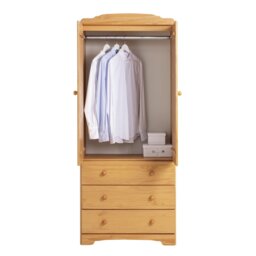 Argos Home Nordic 2 Door 3 Drawer Wardrobe - Pine - thumbnail 2