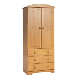 Argos Home Nordic 2 Door 3 Drawer Wardrobe - Pine - thumbnail 1