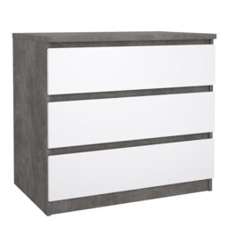 Furniture To Go Naia 3 Drawers Chest - Grey - thumbnail 2