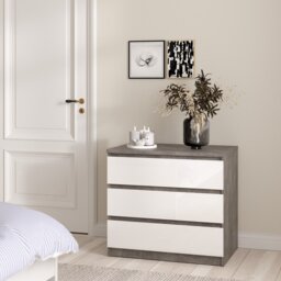 Furniture To Go Naia 3 Drawers Chest - Grey