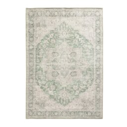 Habitat Vintage Effect Green Flatweave Rug - 160x230cm - thumbnail 2