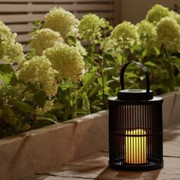 Garden by Sainsburys Solar Flickering Candle Lantern - thumbnail 1