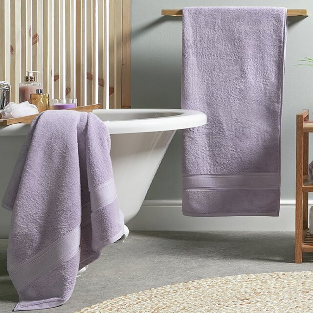 Habitat Supersoft Plain 4 Piece Towel Bale - Lilac - image 1