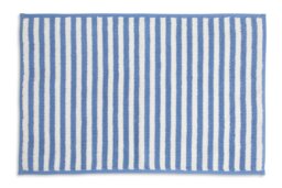 Habitat Blue Stripe Bath Mat - thumbnail 1