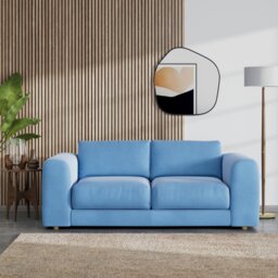 Habitat Ayr Fabric 3 Seater Sofa - Sky Blue - thumbnail 2