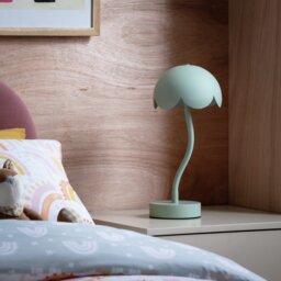 Habitat Rechargeable Scallop Metal LED Table Lamp-Sage green - thumbnail 2