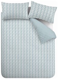 Catherine Lansfield Sardinia Tile Blue Bedding Set - King - thumbnail 2