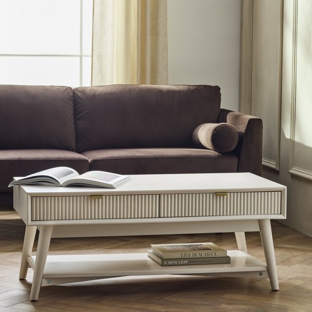 Habitat Roland Coffee Table - Cream - image 1