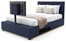 XR Living Maisie Double TV LED Bed Frame - Navy - thumbnail 2