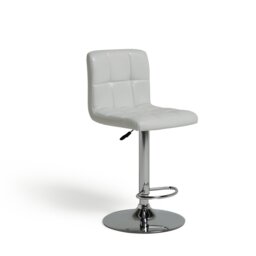 Argos Home Nitro Bar Stool - White - thumbnail 1
