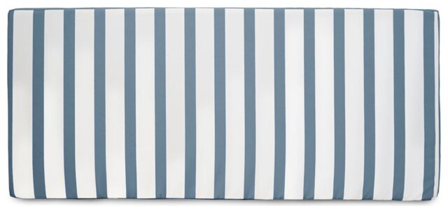 rucomfy Stripe Garden Bench Cushion - Blue & White - image 1