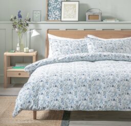 Argos Home Floral Ditsy Blue & White Bedding Set - Double - thumbnail 1