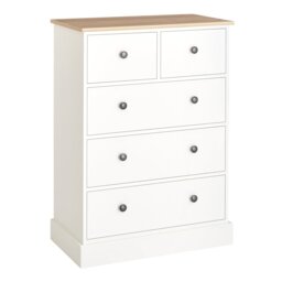 Argos Home Kensington 5 Drawer Chest - Ivory