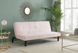Birlea Aurora Velvet Clic Clac Sofa Bed - Pink - thumbnail 2