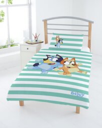Bluey Cotton Blue and White Kids Bedding Set - Toddler - thumbnail 1