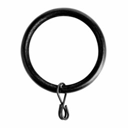 Argos Home 20 Metal Curtain Rings - Matte Black - thumbnail 2