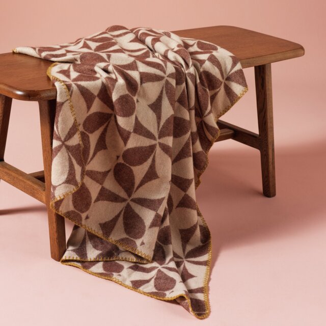 Habitat x Scion Attolo Throw - Brown - 150x125cm - image 1