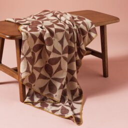 Habitat x Scion Attolo Throw - Brown - 150x125cm - thumbnail 1
