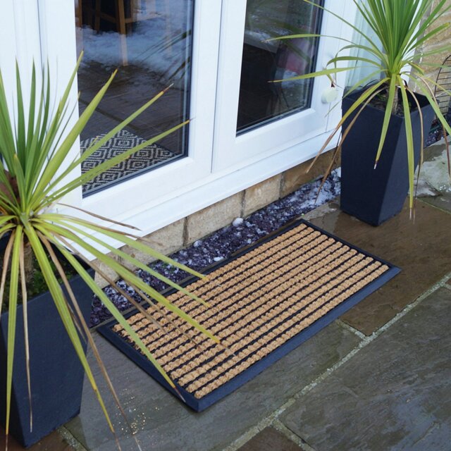 Mighty Mats Premium Rubber Patio Natural Doormat - 45x102cm - image 1