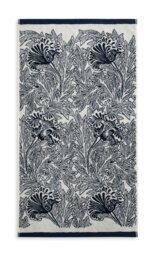 Habitat x Morris & Co. Tulip Toile Hand Towel - Navy - thumbnail 2
