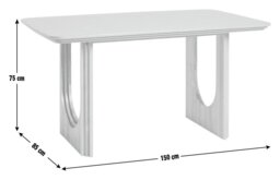 Habitat Trezy Solid Wood 6 Seater Dining Table - Oak - thumbnail 2