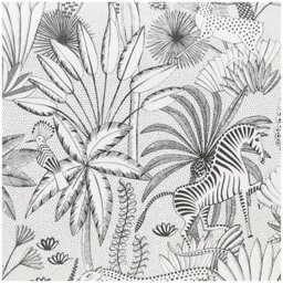 Habitat Cotton Jungle Black & White Bedding Set - Superking - thumbnail 2