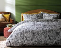 Habitat Cotton Jungle Black & White Bedding Set - Superking - thumbnail 1