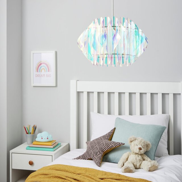 Glow Kids Iridescent Easy Fit Lampshade - 35cm - image 1