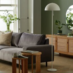 Habitat Modern Mushroom Floor Lamp - White - thumbnail 1