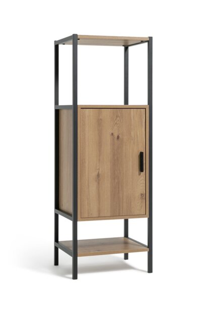 Argos Home Loft Living 1 Door Cabinet - Oak - image 1