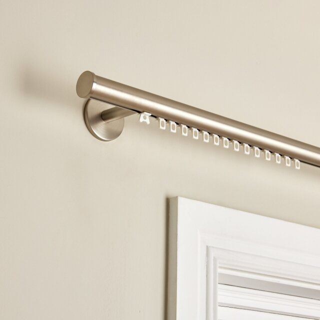 Argos Home Chrome Curtain Track - 150cm - image 1