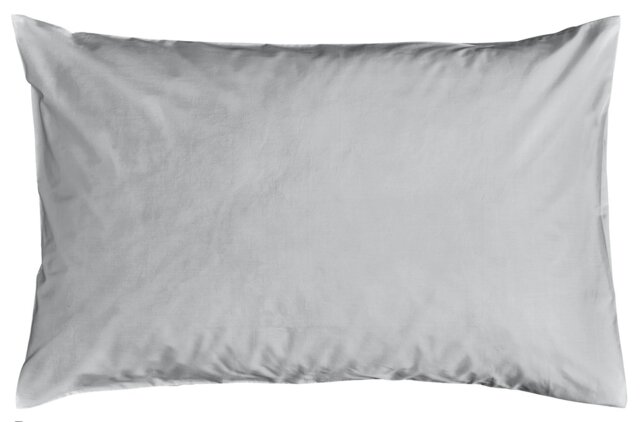 Habitat Pure Cotton 200TC Standard Pillowcase Pair - Grey - image 1