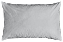 Habitat Pure Cotton 200TC Standard Pillowcase Pair - Grey - thumbnail 1