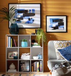 Argos Home Squares 9 Cube Storage Unit - Grey