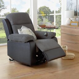 Argos Home Bradley Rise & Recline Chair - Charcoal & Black