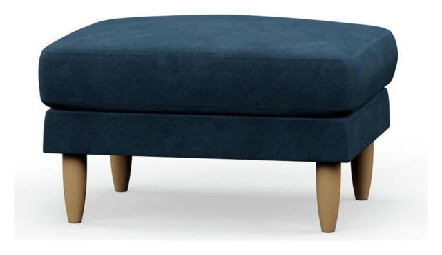 Hutch Fabric Footstool - Ink Blue - image 1