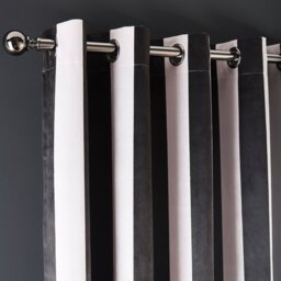Laurence Llewelyn-Bowen Festivo Blackout Eyelet Curtains - Black - 168x137cm - thumbnail 2